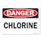 Signmission Safety Sign, OSHA Danger, 7" Height, 10" Width, Chlorine, Landscape OS-DS-D-710-L-19278 - alternate 1